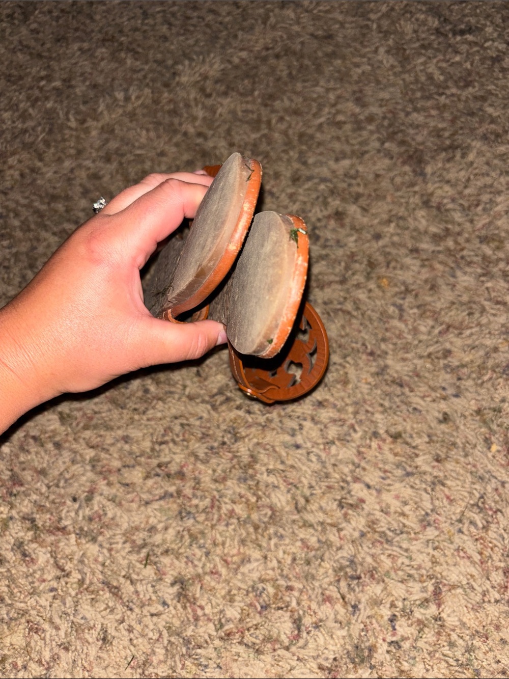 Tory Burch Brown Miller Leather Logo Thong Sandals size 9 - Picture 7 of 9